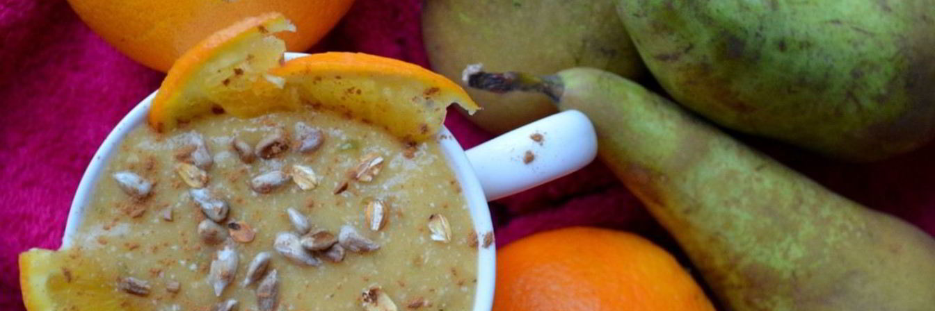 Смузи с хурмой и грушей