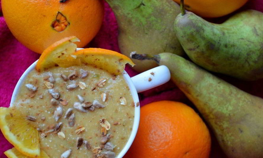 Рецепт смузей с хурмой и грушей