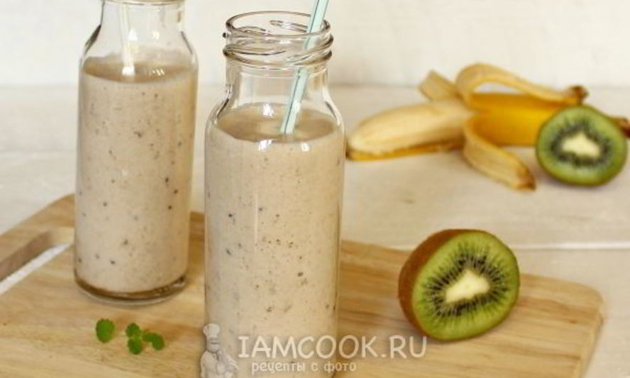 Рецепт смузей с киви, бананом и молоком