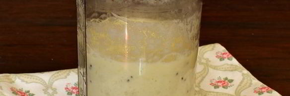 смузи с киви, бананом и молоком