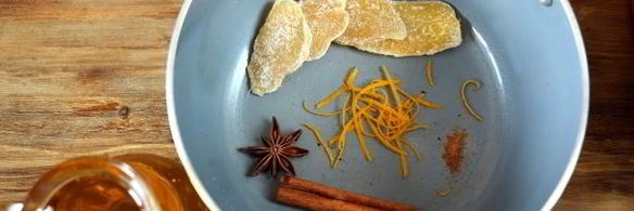 смузи с засахаренным имбирем