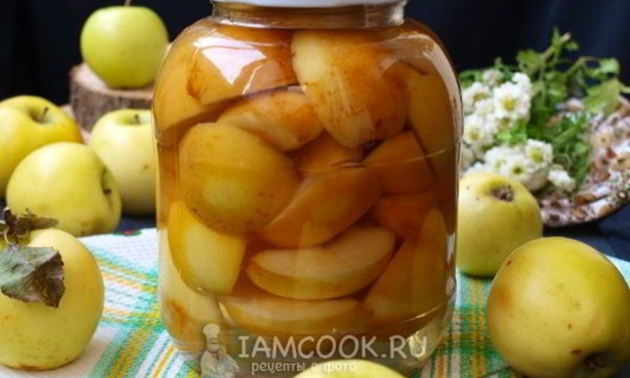 Рецепт яблок в сиропе на зиму