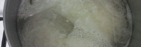 фунчоза по-корейски с омлетом