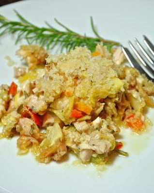 Итальянский салат с курицей