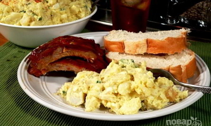 Рецепт картофельного салата на гарнир