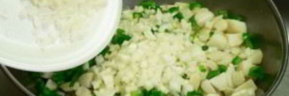 картофельный салат на гарнир