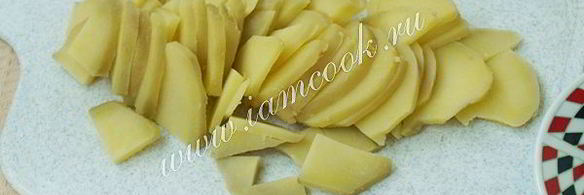 картофельный салат с редисом