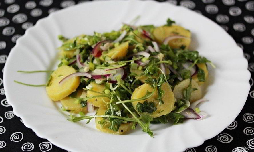 Рецепт картофельного салата с руколой