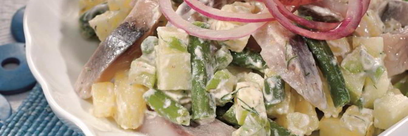 Картофельный салат с сельдью