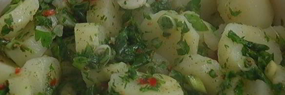 картофельный салат с восточными пряностями