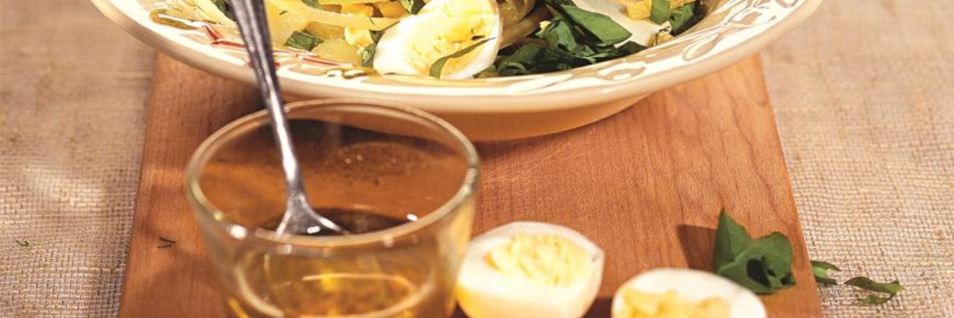 Картофельный салат со щавелем