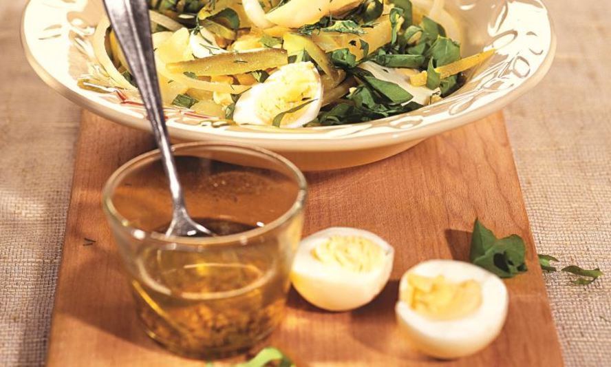 Рецепт картофельного салата со щавелем