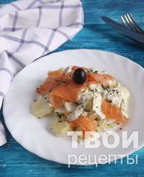 Салаты с семгой