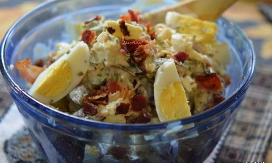 Рецепт печеного картофельного салата
