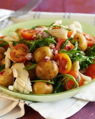 Салат из молодого картофеля
