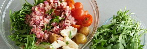 салат из молодого картофеля