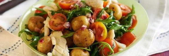 салат из молодого картофеля