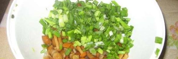 салат картофельный с грибами