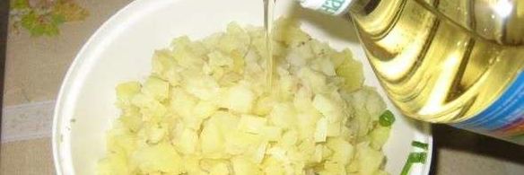 салат картофельный с грибами