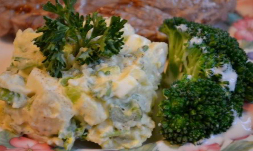 Рецепт салата картофельного с релиш-соусом