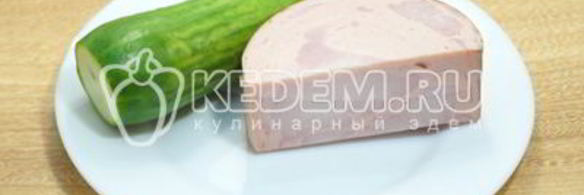 салат с картофелем фри новогодние мотивы