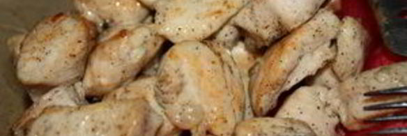 салат с молодым картофелем и курицей