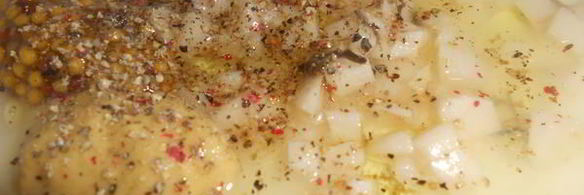 теплый салат с запеченным картофелем