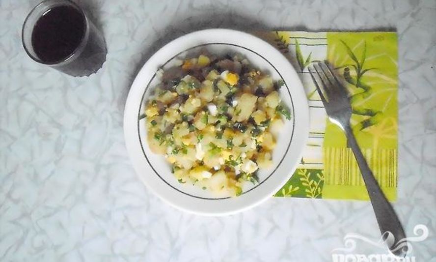 Рецепт зимнего картофельного салата