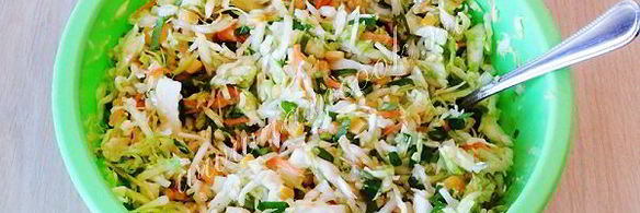 легкий капустный салат к шашлыку