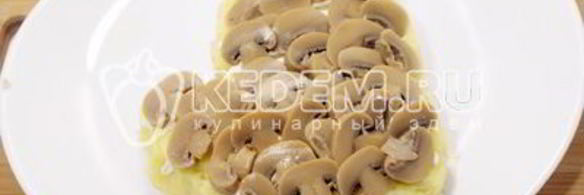 новогодний салат варежка