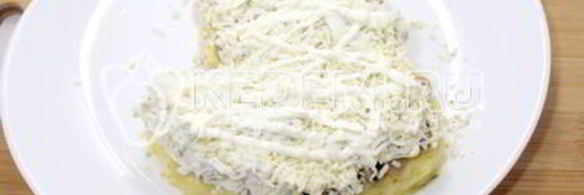 новогодний салат варежка