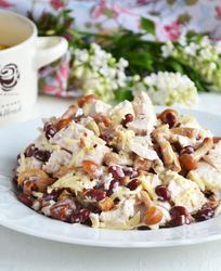 Салаты с фасолью