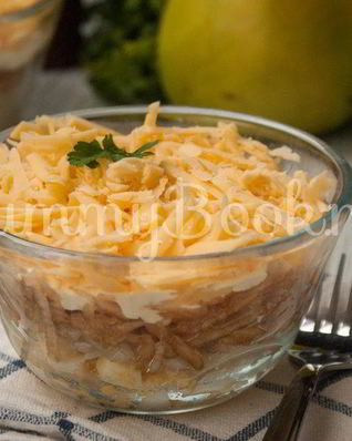 Салат французский с яблоком