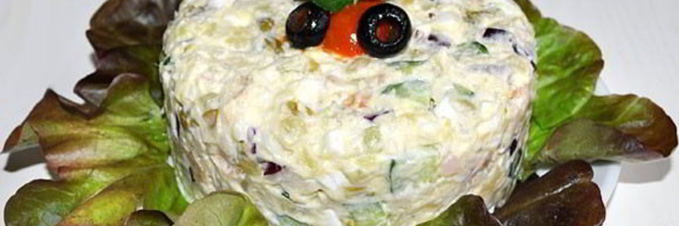 Салат из копченой трески