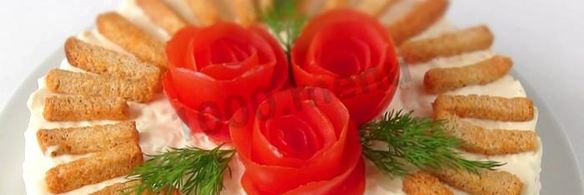 салат из крабовых палочек крабовая слойка