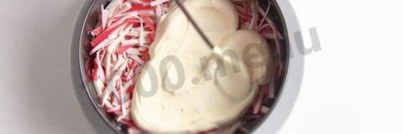 салат из крабовых палочек крабовая слойка
