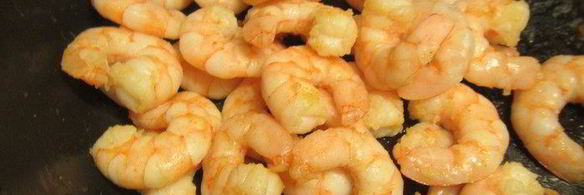 салат из креветок с горчичной заправкой