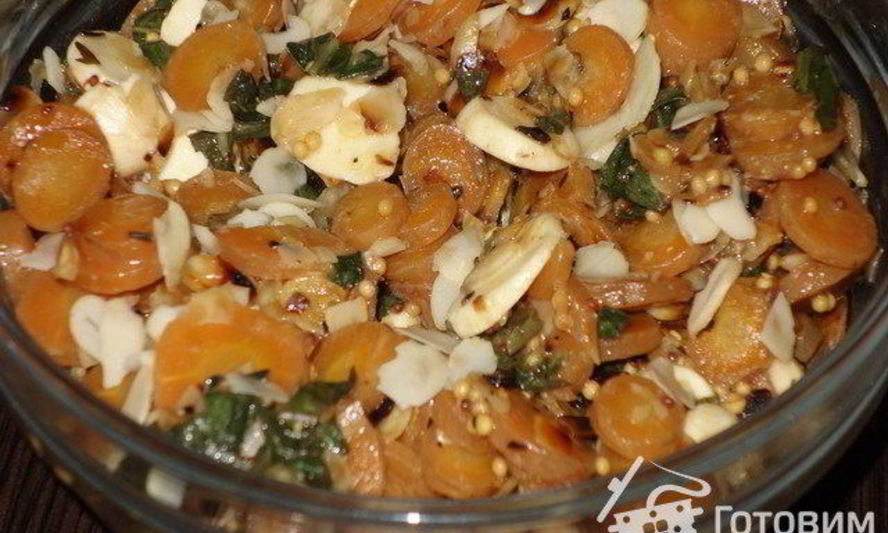 Рецепт салата из молодой моркови и моцареллы