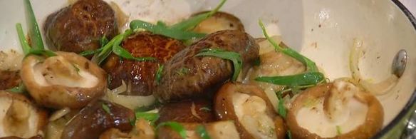 салат из пшеницы с грибами