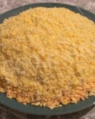 Салат Мимоза с горбушей