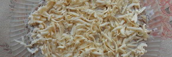 салат мимоза с горбушей