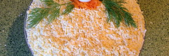 салат мимоза с сайрой