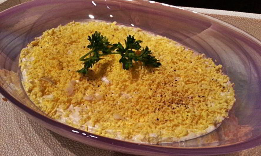 Рецепт салата мимоза с тунцом