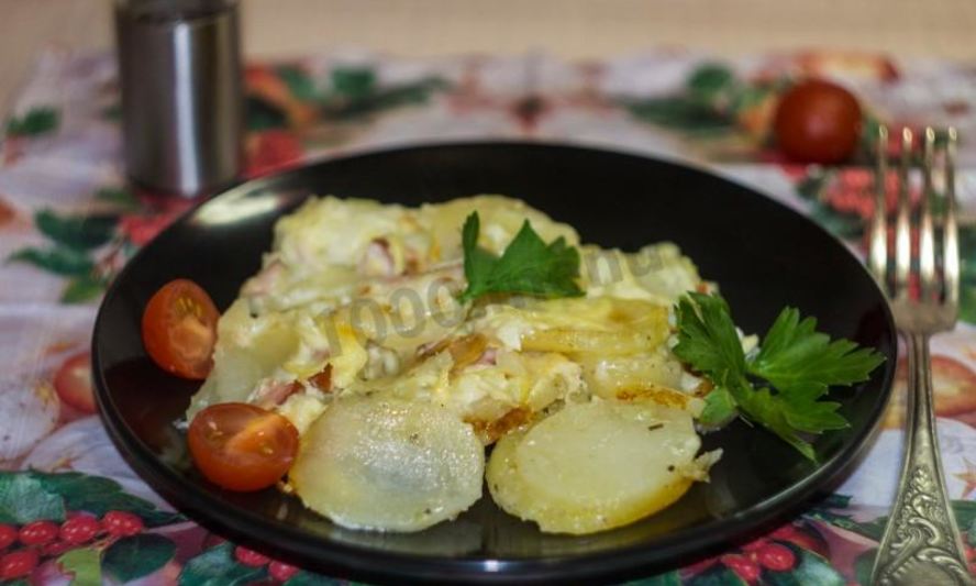 Рецепт картошки под шубой в духовке