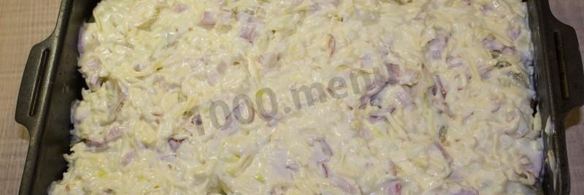 картошка под шубой в духовке