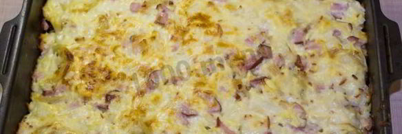 картошка под шубой в духовке