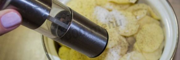 картошка под шубой в духовке