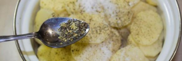 картошка под шубой в духовке