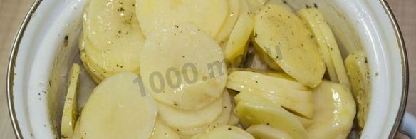 картошка под шубой в духовке