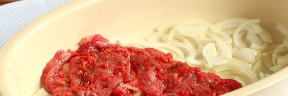 мясо под шубой в духовке